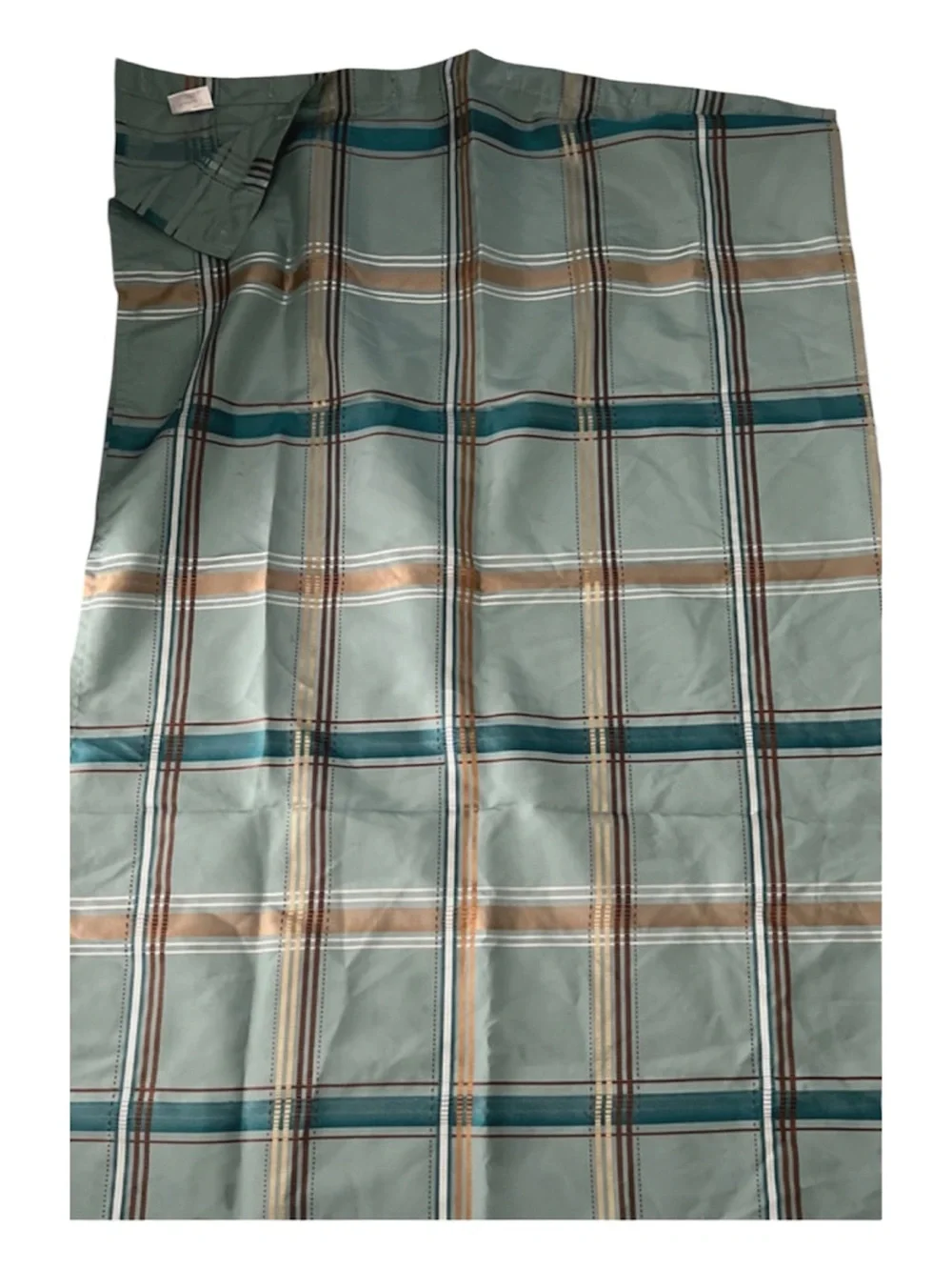 English Country Plaid Shower Curtain Rustic Lodge Cottage Traditional Heritage